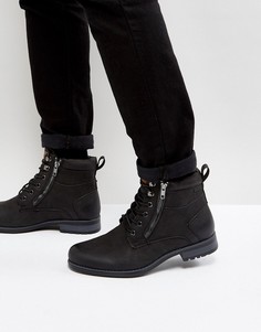 Черные армейские ботинки New Look - Черный