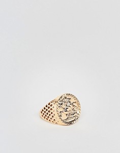 Золотистое кольцо с совереном Chained & Able - Золотой