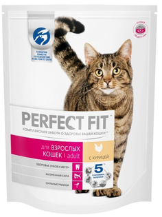 Корм Perfect Fit Курица 650g 10162229 для кошек