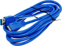 Аксессуар Ningbo USB - USB 3m Blue USB3.0-MicroA-B-3mBR