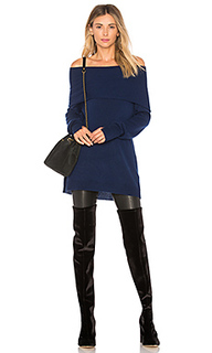 Свитер с открытым плечом foldover - Halston Heritage