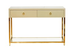 Консольный стол с ящиками beige (garda decor) бежевый 120x79x40 см.