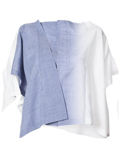 faded asymmetric blouse 132 5. Issey Miyake
