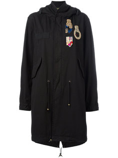 пальто в стиле милитари с заплатками Mr & Mrs Italy