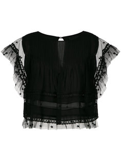 tulle panels blouse Andrea Bogosian