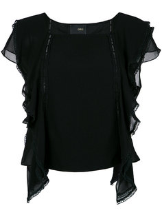 ruffled blouse Andrea Bogosian