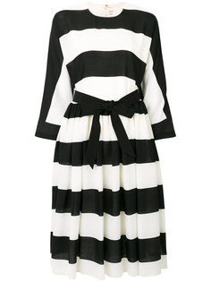 striped belted dress Maison Rabih Kayrouz