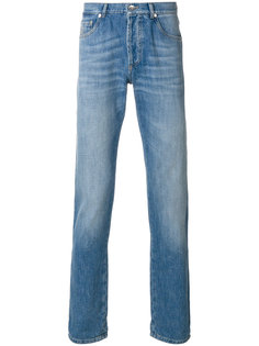 джинсы кроя слим с потертой отделкой Brunello Cucinelli