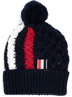 striped pom pom beanie  Thom Browne