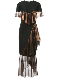 asymmetric frill dress Christian Siriano