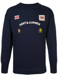 свитер с нашивками Kent & Curwen