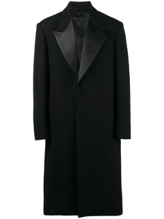 классическое пальто с заостренными лацканами Raf Simons
