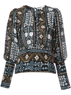 patterned blouse Veronica Beard