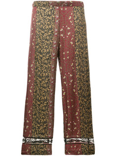 брюки-палаццо с принтом Pink Memories