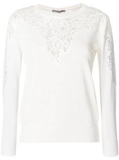 топ с кружевной вставкой  Ermanno Scervino
