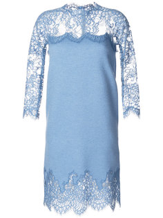 платье с кружевной вставкой  Ermanno Scervino