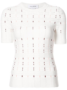 short-sleeved knitted top Yigal Azrouel