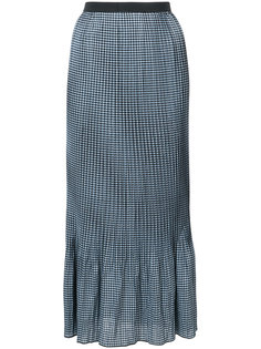 checkered maxi skirt Adam Selman