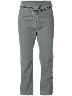 cropped turn-down waist trousers NSF