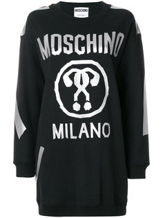 платье-толстовка с логотипом  Moschino