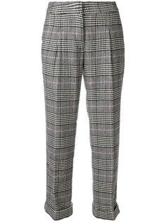 check cropped trousers Ermanno Ermanno