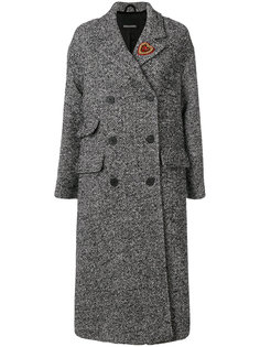 heart embellished coat Ermanno Ermanno