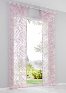 Японская штора Торина, Шина с лентой велкро (розовый) Bonprix
