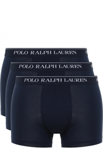 Комплект из трех хлопковых боксеров с широкой резинкой Polo Ralph Lauren