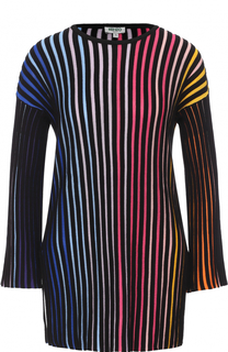 Пуловер в контрастную полоску с укороченным рукавом Kenzo