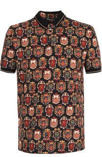 Хлопковое поло с принтом Dolce &amp; Gabbana
