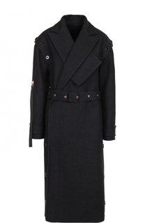 Удлиненное шерстяное пальто с поясом Proenza Schouler