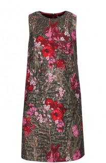 Жаккардовое мини-платье без рукавов Dolce &amp; Gabbana