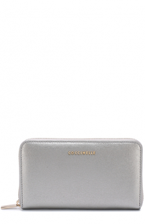 Портмоне из сафьяновой кожи на молнии Coccinelle