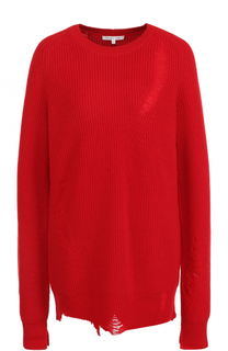Пуловер из смеси шерсти и кашемира с круглым вырезом Helmut Lang