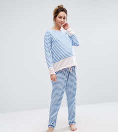 Пижама в полоску ASOS Maternity - Мульти