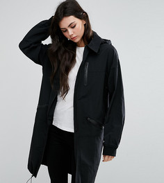 Макинтош-дождевик миди ASOS TALL - Черный