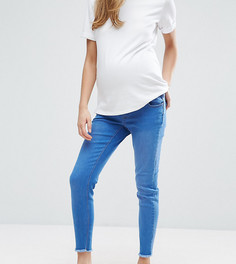 Зауженные джинсы с посадкой над животом New Look Maternity - Синий