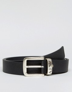 Черный кожаный ремень Armani Jeans - Черный