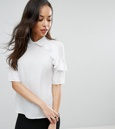 Блузка с оборками Fashion Union Tall - Белый