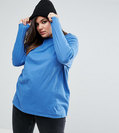 Oversize-футболка с длинными рукавами ASOS CURVE Ultimate - Синий