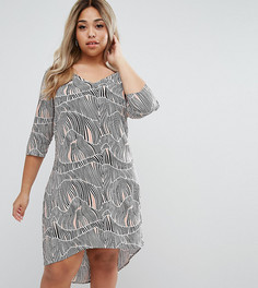 Цельнокройное платье с принтом Junarose - Мульти