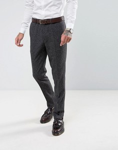 Серые зауженные брюки в крапинку Harry Brown - Серый
