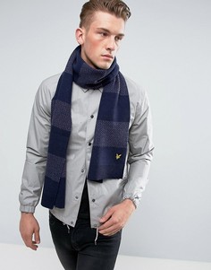 Трикотажный шарф в полоску Lyle & Scott - Фиолетовый