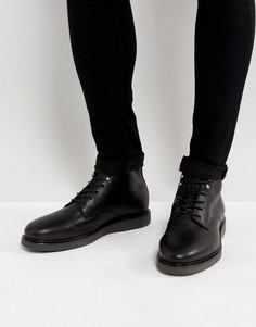 Кожаные ботинки на шнуровке Hudson London - Черный