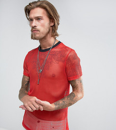 Красная сетчатая футболка Reclaimed Vintage Inspired Ringer - Красный