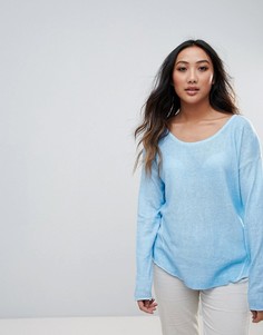 Легкий вязаный джемпер H.One - Синий