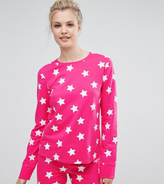 Свитшот со звездами ASOS TALL LOUNGE - Розовый