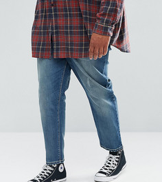 Синие зауженные джинсы ASOS PLUS - Синий