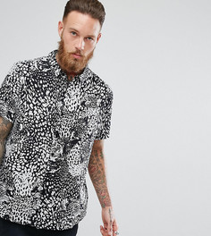 Рубашка с принтом леопарда Rollas Bon - Черный