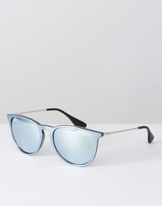 Серебристые солнцезащитные очки Ray Ban Erica - Серебряный